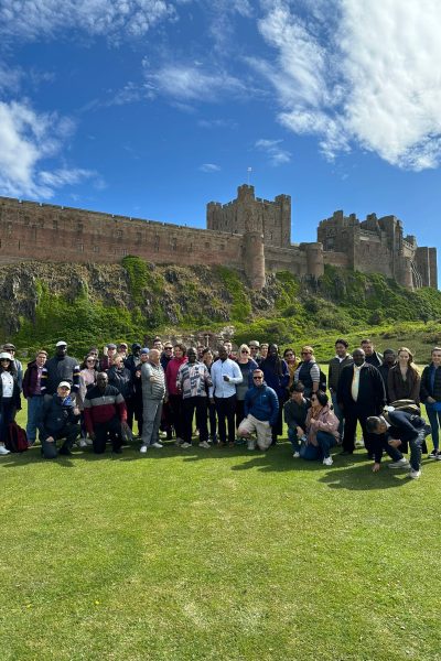 Researchers in their cultural tour to Bamburgh, Seahouses, Lindisfarne and Alnwick.